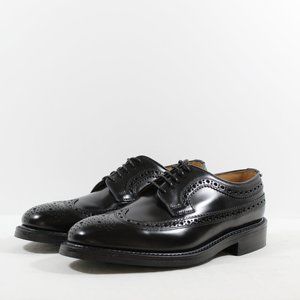 Loake Shoemakers Sovereign Leather Brogue Dress Shoe - Black 41EU / 7UK